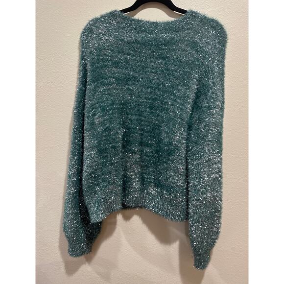 Maeve Tinsel Eyelash Sweater - Picture 4 of 4